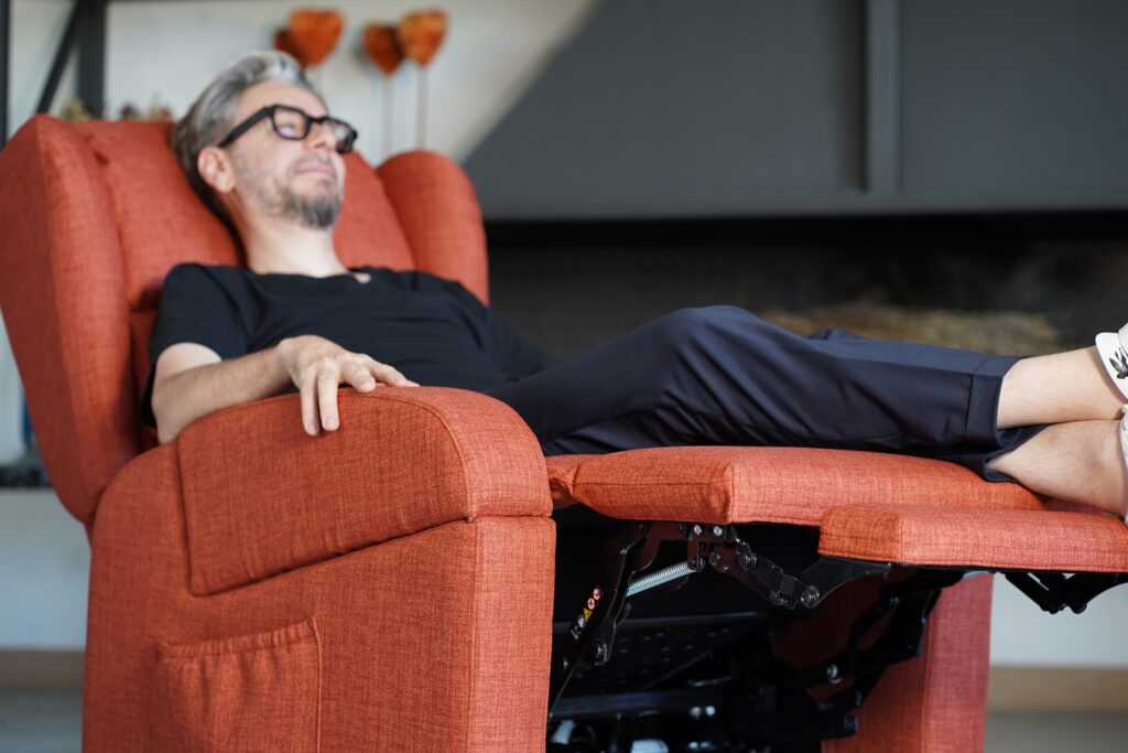 dettaglio di seduta ergonomica su poltrone relax elettriche